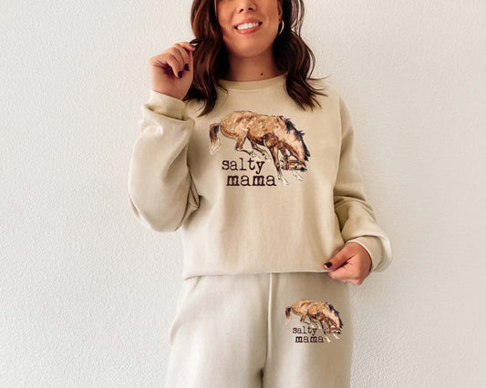 SALTY MAMA Sand SWEATSUIT SET