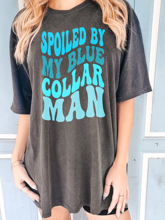 Comfort Colors Blue Collar MAN