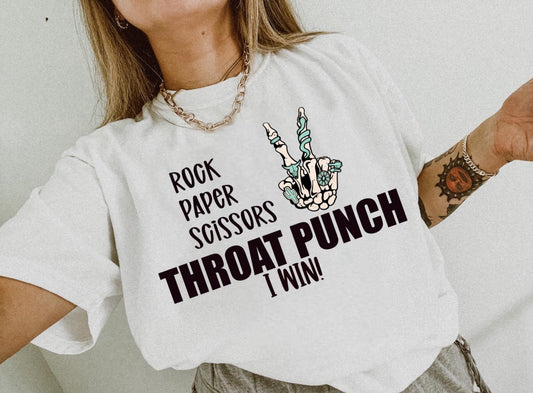 Rock Paper Scissors THROAT PUNCH